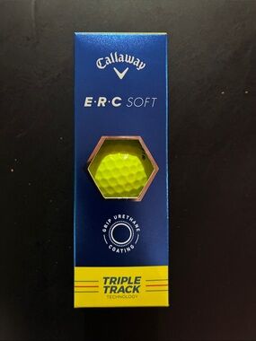 Callaway ERC Soft Golf Ball - High-Vis Yellow with Triple Track